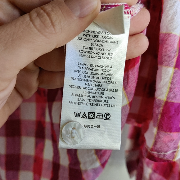 Anthropologie Pilcro Splatter Plaid Button Down - Picture 7 of 9